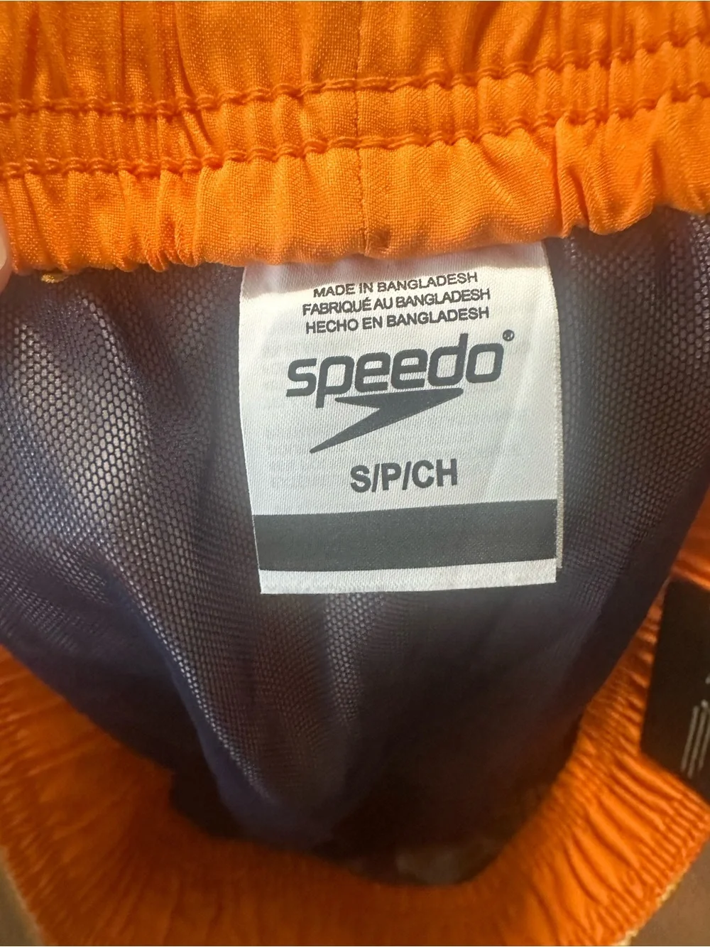 Speedo Men’s Orange Tie-Dye Swim Shorts